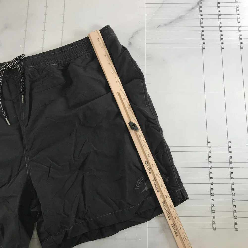 Tommy Bahama Swim Shorts Mens Big 2XB Black Nylon Mesh Lined Drawstring Logo